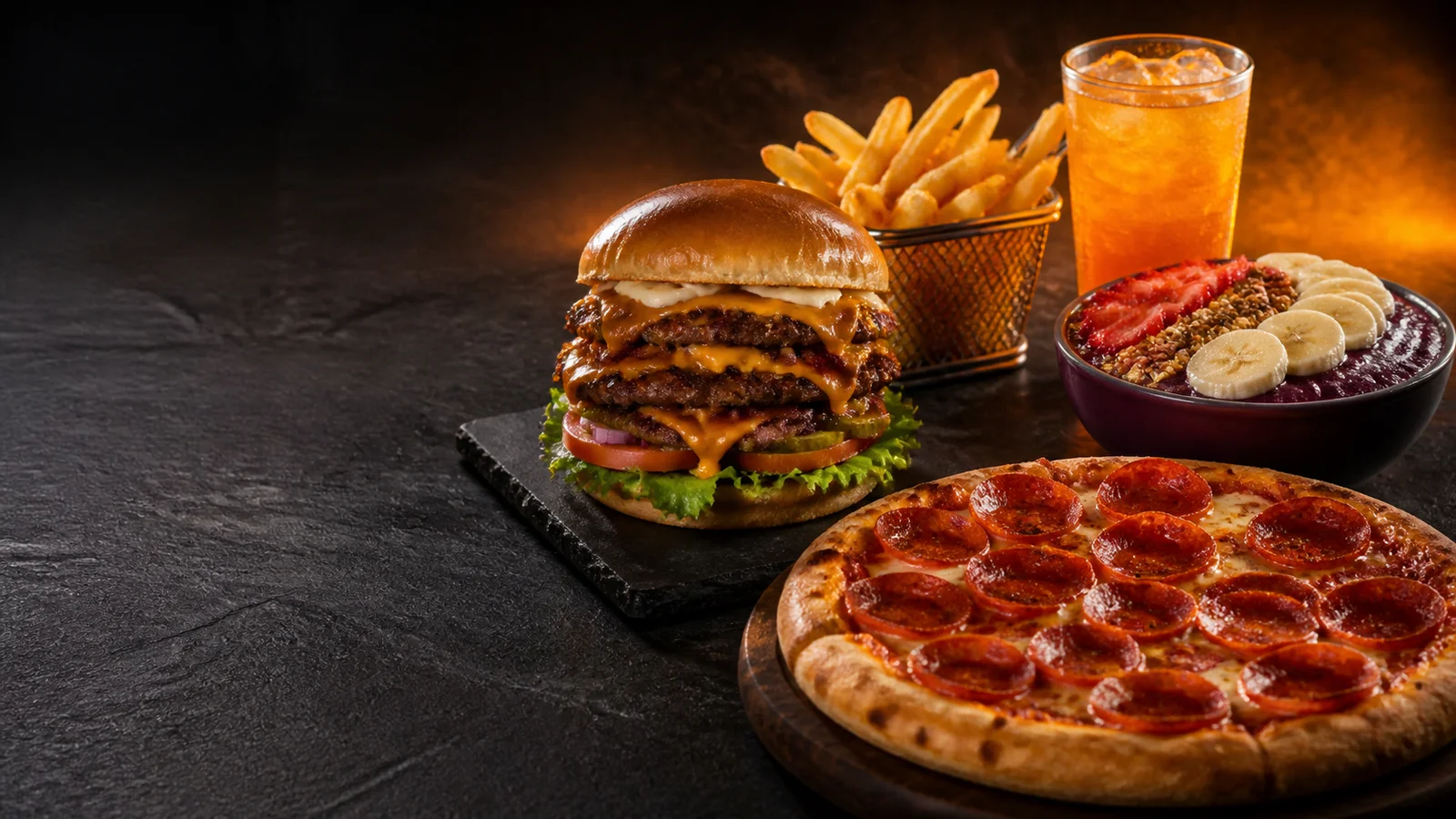 Produtos apresentados na página real do delivery